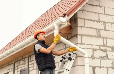 Pose et remplacement de gouttières à Bettendorf